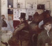 Jean-Louis Forain In the  Cafe painting